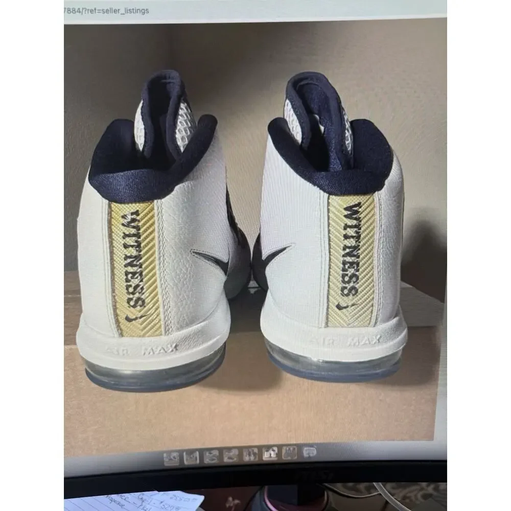 Size 13 - Nike Zoom Soldier IV Witness 407630-104 White Navy Gold LeBro
